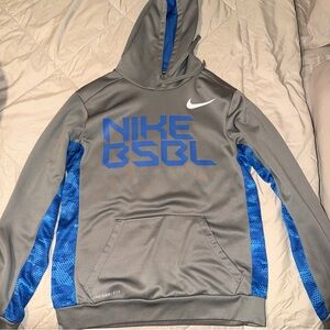 Nike Therma-Fit Gray and Blue Jacket